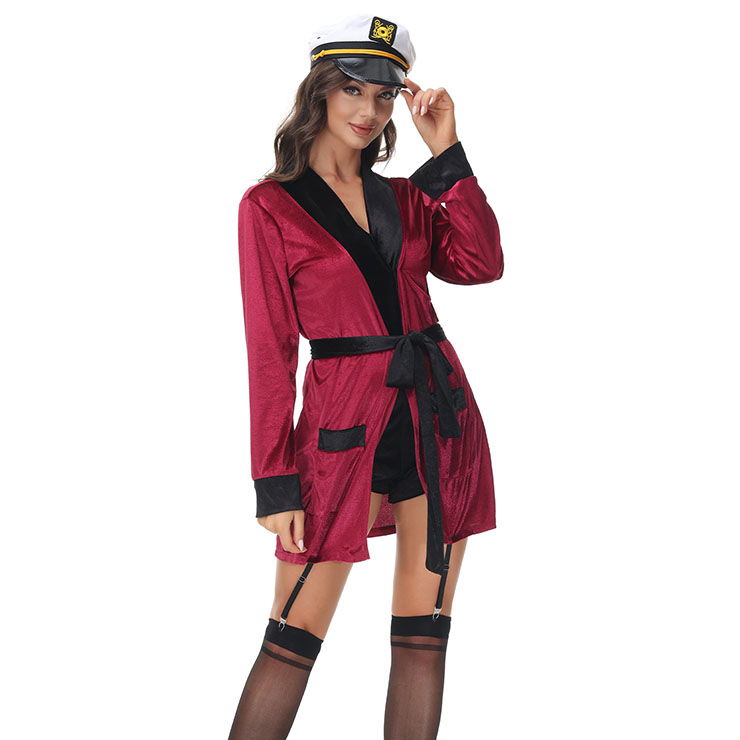 Sexy Stewardess Mini Dress, Sexy Pilot Costume, First Class Flirty Costume, Sexy Adult Pilot Costume, Adult Stewardess Halloween Costume, #N22034