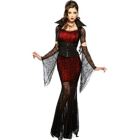 Deluxe Vampiress Costume, Sexy Vampiress Costume, Gothic Lady Vampire Costume, #W2742