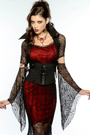 Deluxe Vampiress Costume, Sexy Vampiress Costume, Gothic Lady Vampire Costume, #W2742