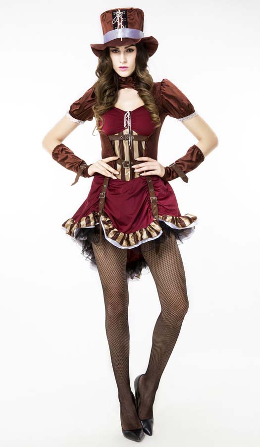 Women's Steampunk Burlesque Adult Halloween Costume N10612
