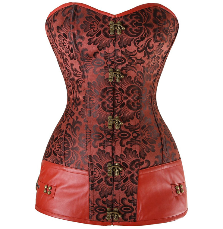 Steampunk Corset with Clasp Fasteners N4396