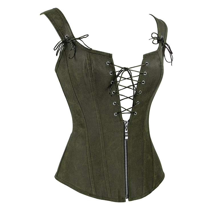 Steampunk Lace Up Vest Corset, Sexy Corset Vest for Women, Corset for Steampunk Costume, Women
