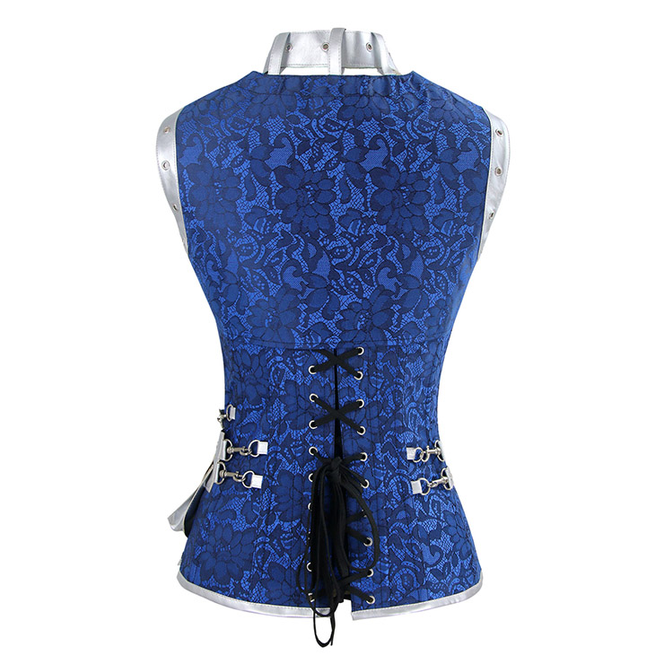 Steampunk Steel Boned Corset for Women, Vintage Corset Bustier Tops, Steel Boning Corset with belts, Steampunk Clothing for halloween, Red retro overbust corset, #N12984