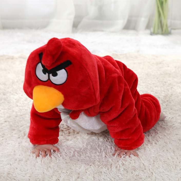 Anger Bird Jumpsuit Baby, Cartoon Star Costume Baby, Red Bird Climbing Clothes baby, #N6279