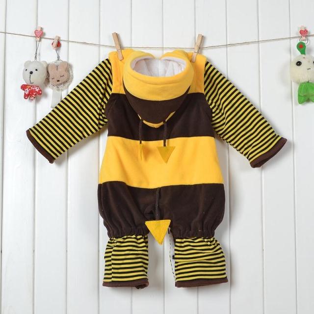 Bee Jumpsuit Romper Baby, Halloween Bee Costume Baby, Little Bee Climbing Clothes baby, #N6292