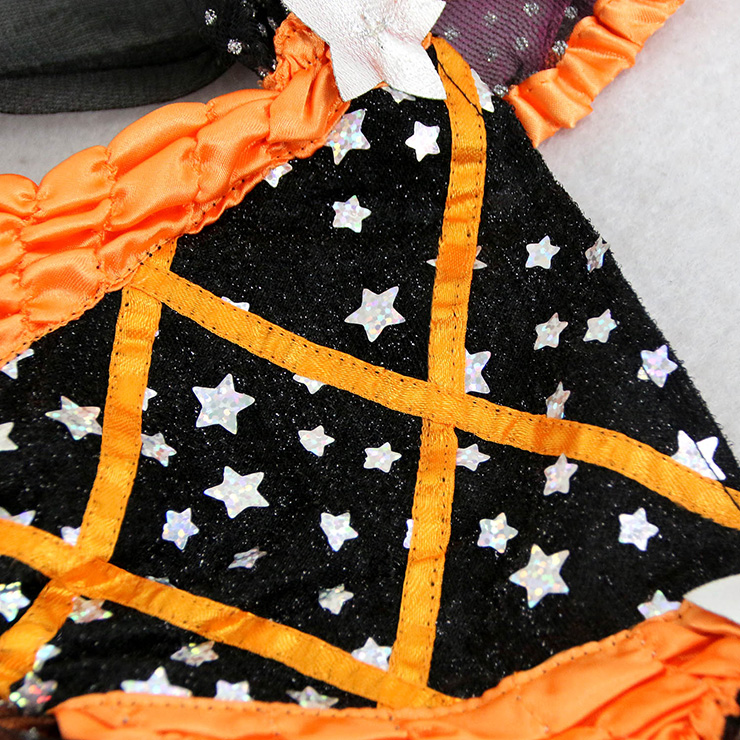 Girls Halloween Costumes, Toddler Pumpkin Witch Costume, Halloween Costumes for Kids, #N5923