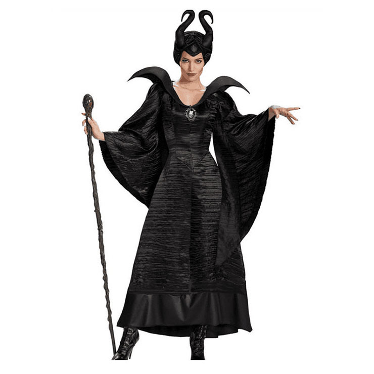 Horror Black Vampire Wide Sleeve Suit Halloween Costume N22610