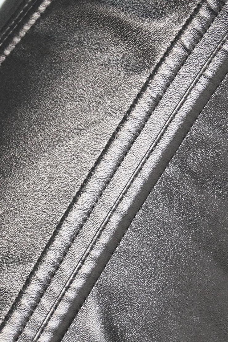 2pcs Vest Leather Corset, Vest Leather Corset Black, Collar Vest Leather Corset, #N6545