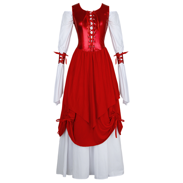 Victorian Gothic Lolita Dress, Gown Prom Steampunk Punk, Steampunk Punk Dress, #N5464
