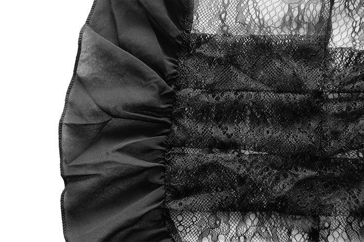 Steampunk Skirt, Satin Skirt for Women, Gothic Cosplay Skirt, Halloween Costume Skirt, Plus Size Skirt, Pirate Costume, Elastic Skirt, #N12871