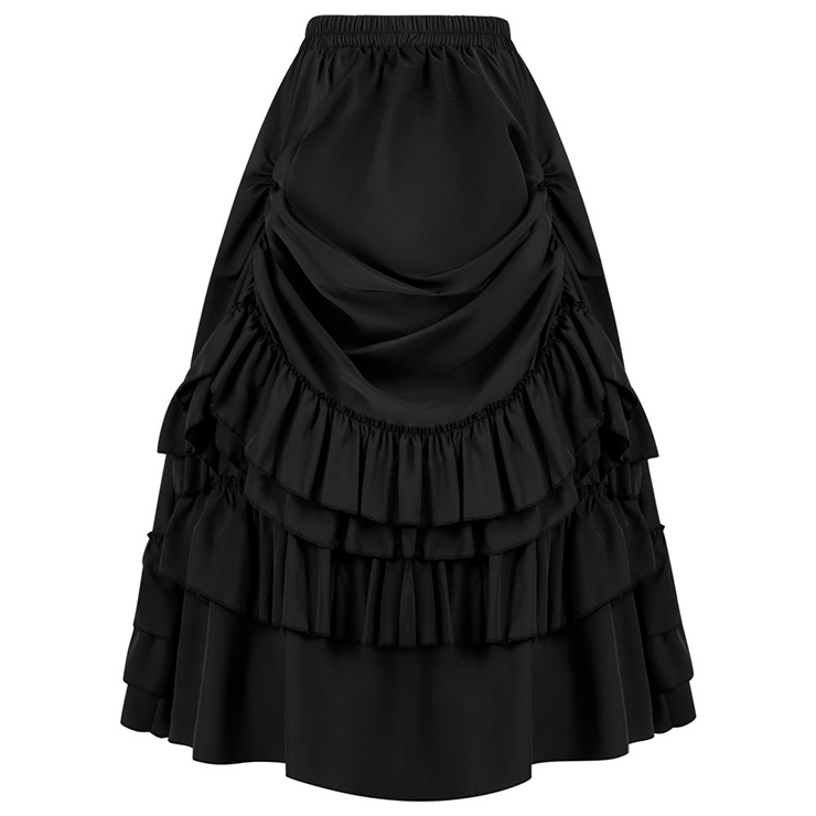 Women's Medieval Renaissance Retro Gothic Punk Skirt N23506