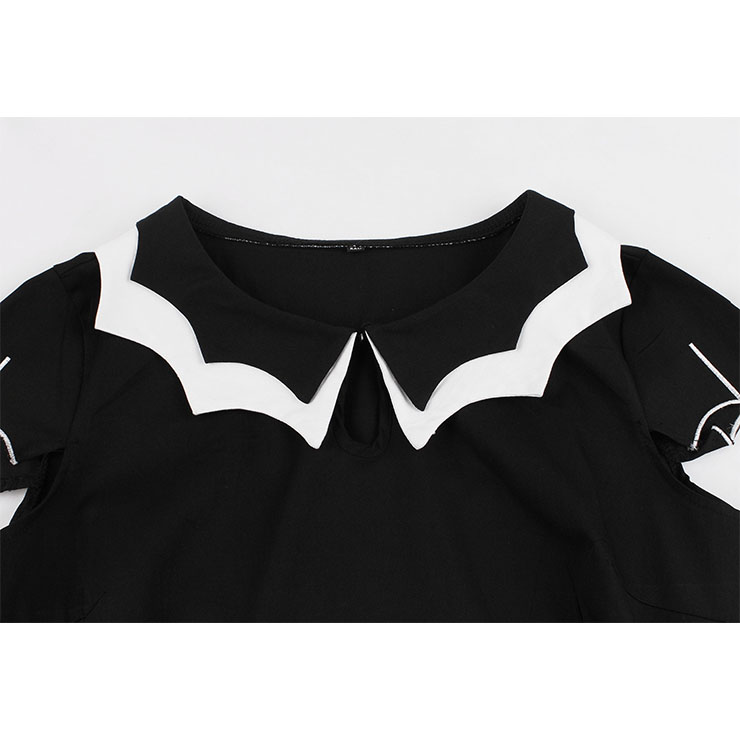 Retro Dresses for Women, Fashion Vintage Short Sleeve Dresses, Vintage Dress for Women, Bat Style Embroidery Dress, Cocktail Party Vintage Dress, #N21347