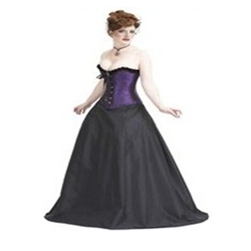 Sexy Black Petticoat, Cheap Ladies Satin Floor-length Petticoat, Dancing Party Petticoat, Plus Size Petticoat, #HG10568