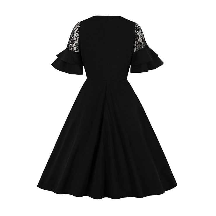 Fashion Casual Swing Dress, Cute Summer Swing Dress, Retro Party Dresses for Women 1960, Vintage Dresses 1950