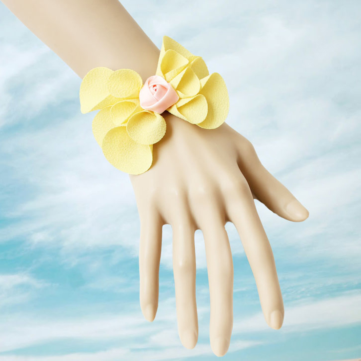 Vintage Style Black Wristband Bowknot Embellishment Bracelet J17795