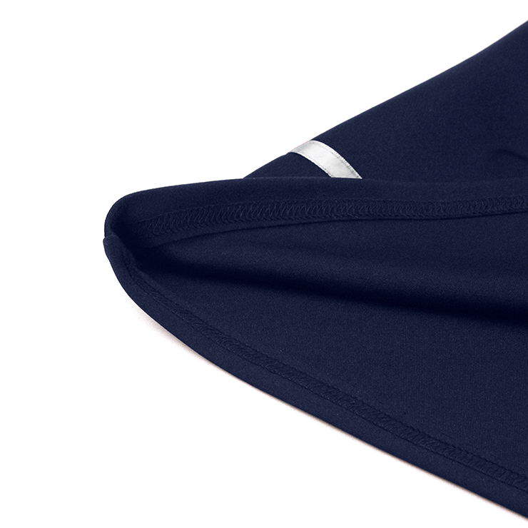 Elevate your vintage style with this 2-piece Polka Dot & Navy Blue Dress Set. Includes a Peter Pan collar cape with white polka dots and bow-tie, plus a sleeveless navy A-line dress with matching white hem trim. Perfect for garden parties, vintage events, or everyday elegance. Wear the cape alone or as a full set for a timeless look. #N23933