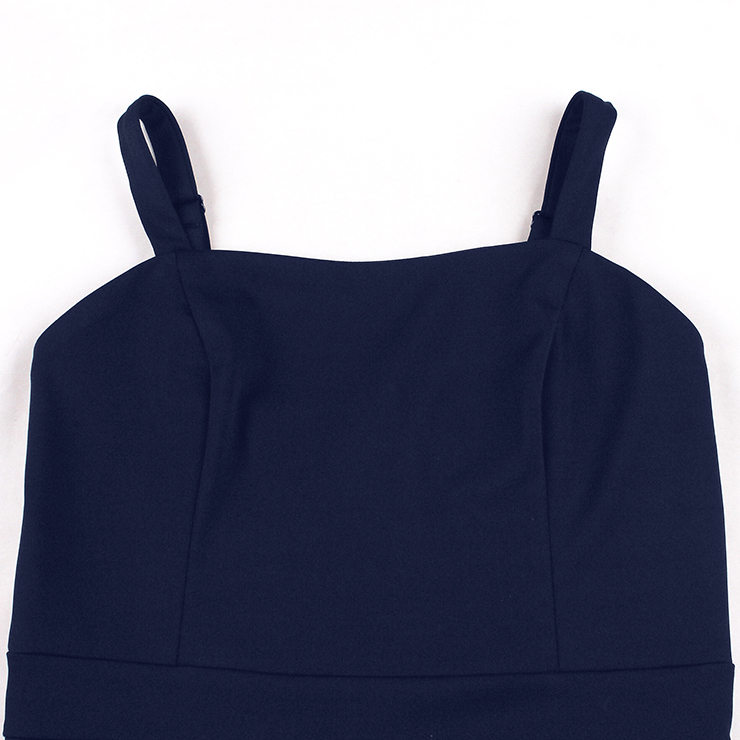 Elevate your vintage style with this 2-piece Polka Dot & Navy Blue Dress Set. Includes a Peter Pan collar cape with white polka dots and bow-tie, plus a sleeveless navy A-line dress with matching white hem trim. Perfect for garden parties, vintage events, or everyday elegance. Wear the cape alone or as a full set for a timeless look. #N23933