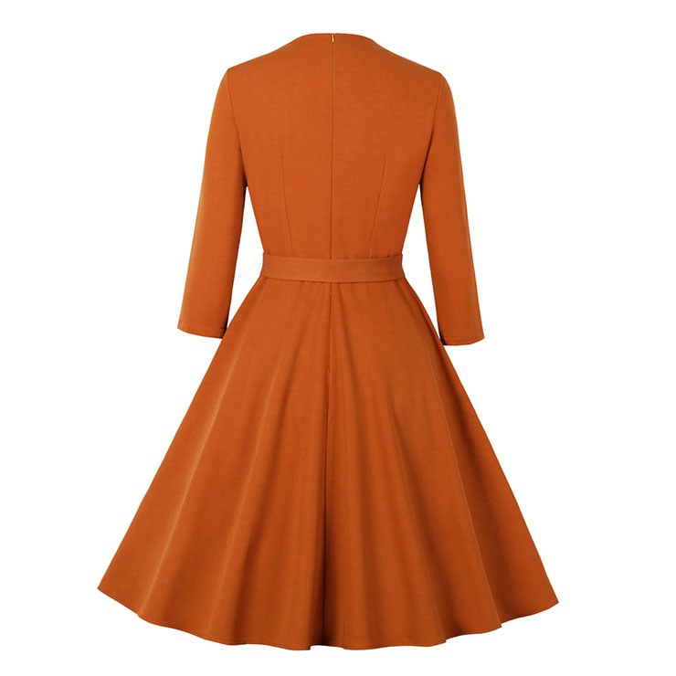 Retro Dresses for Women 1960, Vintage Cocktail Party Dress, Fashion Casual Office Lady Dress, Retro Party Dresses for Women 1960, Vintage Dresses 1950