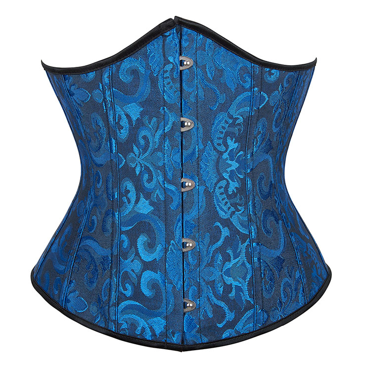 Victorian Gothic Brocade Boned Underwear Waist Cincher Body Shaper Underbust Corset N21650
