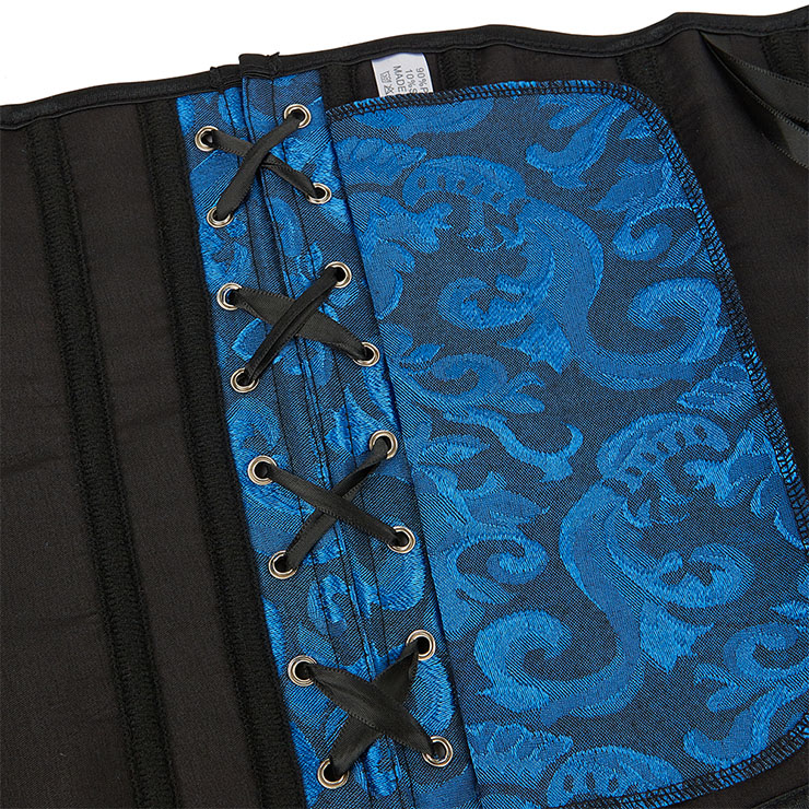 Vintage Gothic Jacquard Underbust Corset, Gothic Jacquard Bustier Corset, Sexy Gothic Brocade Boned Corset, Women