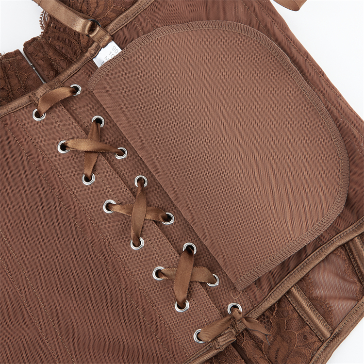 Lace corset, Adjustable bustier, Sheer mesh lingerie, Vintage corset top, Front Paikou corset, Burlesque performance, Romantic intimate wear, Pin-up style, Gothic lingerie, Elegant shapewear #N23793