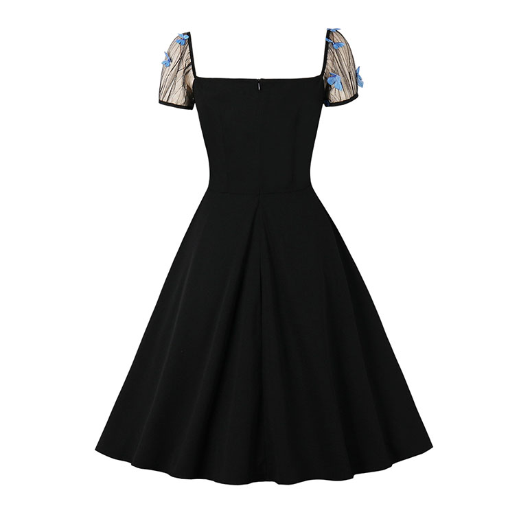 Retro Dresses for Women 1960, Vintage Cocktail Party Dress, Fashion Casual Office Lady Dress, Retro Party Dresses for Women 1960, Vintage Dresses 1950