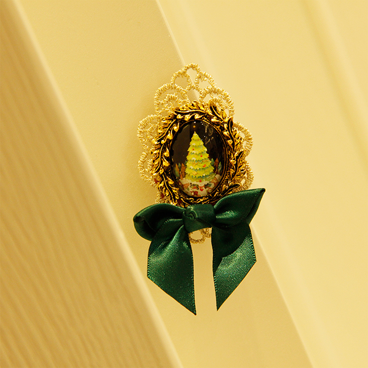 Fashion Christmas Brooch, Fashion Bowknot Brooch, Casual Brooch for Women, Girl