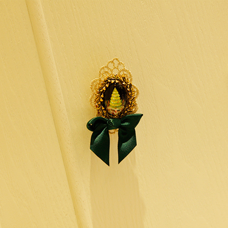 Fashion Christmas Brooch, Fashion Bowknot Brooch, Casual Brooch for Women, Girl