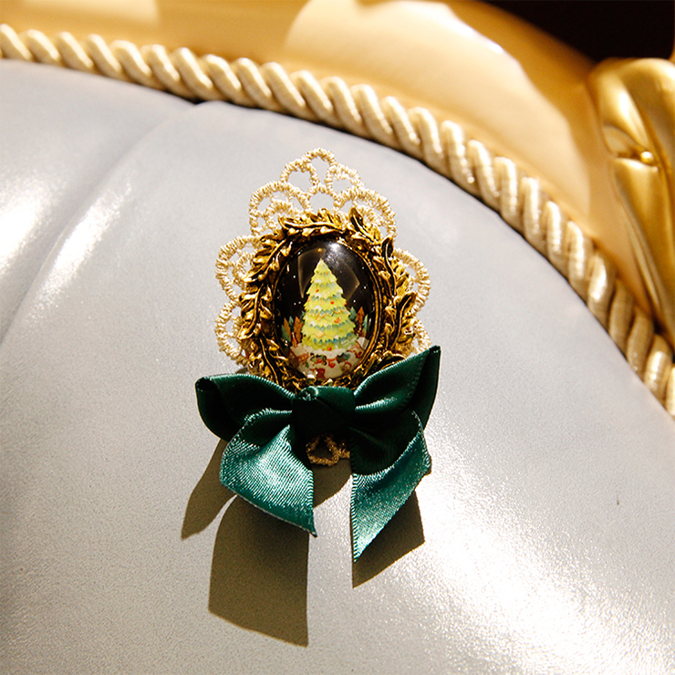 Fashion Christmas Brooch, Fashion Bowknot Brooch, Casual Brooch for Women, Girl