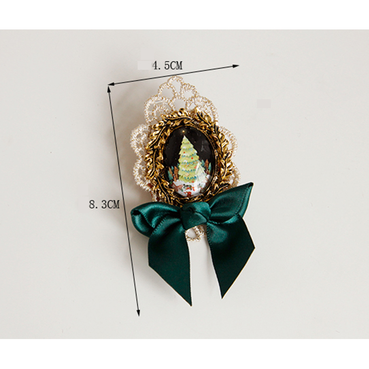 Fashion Christmas Brooch, Fashion Bowknot Brooch, Casual Brooch for Women, Girl