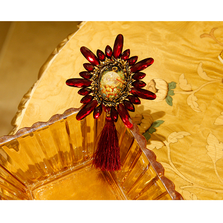 Fashion Christmas Brooch, Fashion Tassel Brooch, Casual Brooch for Women, Girl
