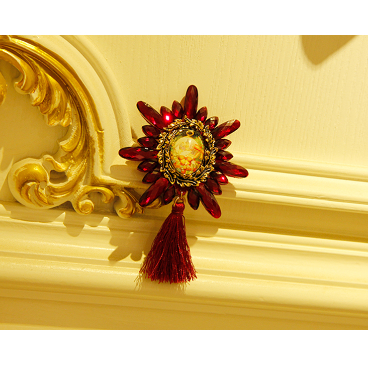 Fashion Christmas Brooch, Fashion Tassel Brooch, Casual Brooch for Women, Girl