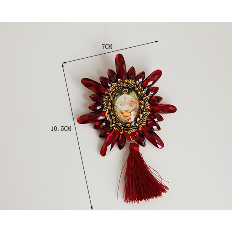 Fashion Christmas Brooch, Fashion Tassel Brooch, Casual Brooch for Women, Girl