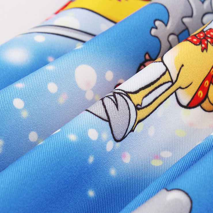 Vintage Dress for Women Blue, Christmas Dresses for Women Cocktail Party, Casual Swing Dress, Sleeveless Swing Dress, Christmas Print Dresses, Christmas Party Dress, #N15128