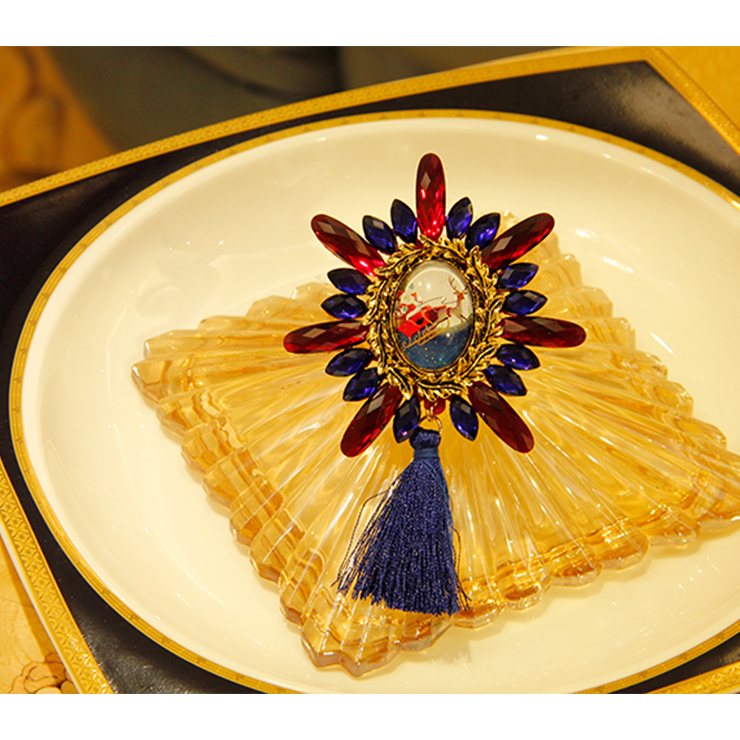 Fashion Christmas Brooch, Fashion Tassel Brooch, Casual Brooch for Women, Girl