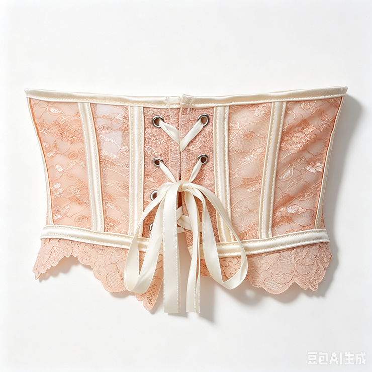 nude corset, beige corset, lace bustier, back lace-up, boned corset, sweetheart neckline, scalloped trim, bridal corset, wedding top, party wear, layering piece, feminine top, vintage style, cropped bustier, nude lace top #N23926
