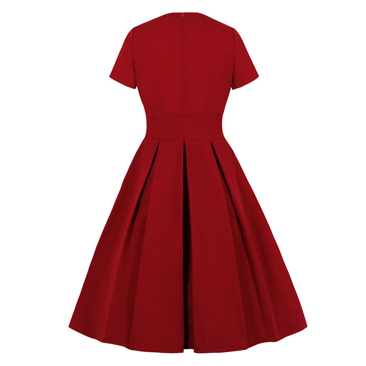 Retro Dresses for Women 1960, Vintage Cocktail Party Dress, Fashion Casual Office Lady Dress, Retro Party Dresses for Women 1960, Vintage Dresses 1950