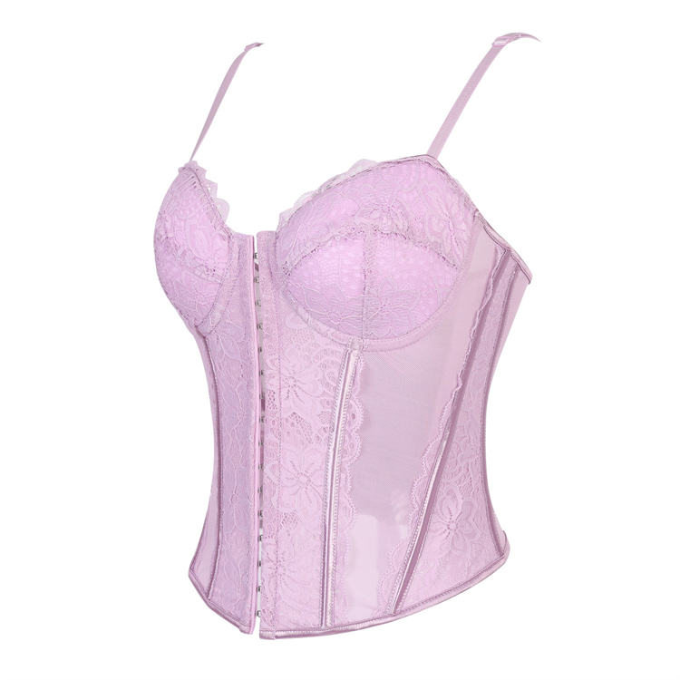 Lace corset, Adjustable bustier, Sheer mesh lingerie, Vintage corset top, Front zipper corset, Burlesque performance, Romantic intimate wear, Pin-up style, Gothic lingerie, Elegant shapewear #N23795