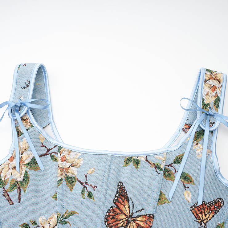 Fashion Plastic Boned Corset, Sexy Overbust Corset, High Quality Corset, Punk Outerwear Corset,Vintage Floral Renaissance Corset,Women
