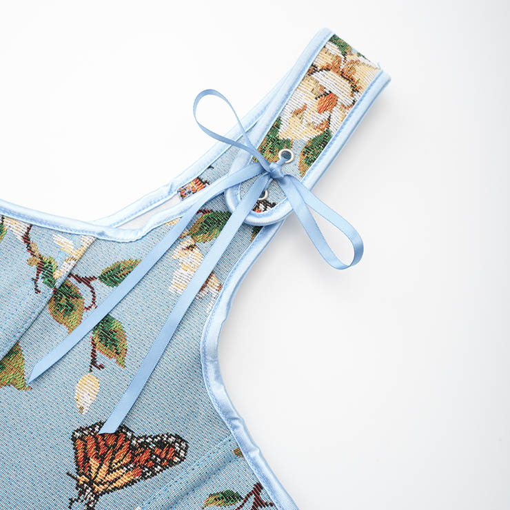 Fashion Plastic Boned Corset, Sexy Overbust Corset, High Quality Corset, Punk Outerwear Corset,Vintage Floral Renaissance Corset,Women