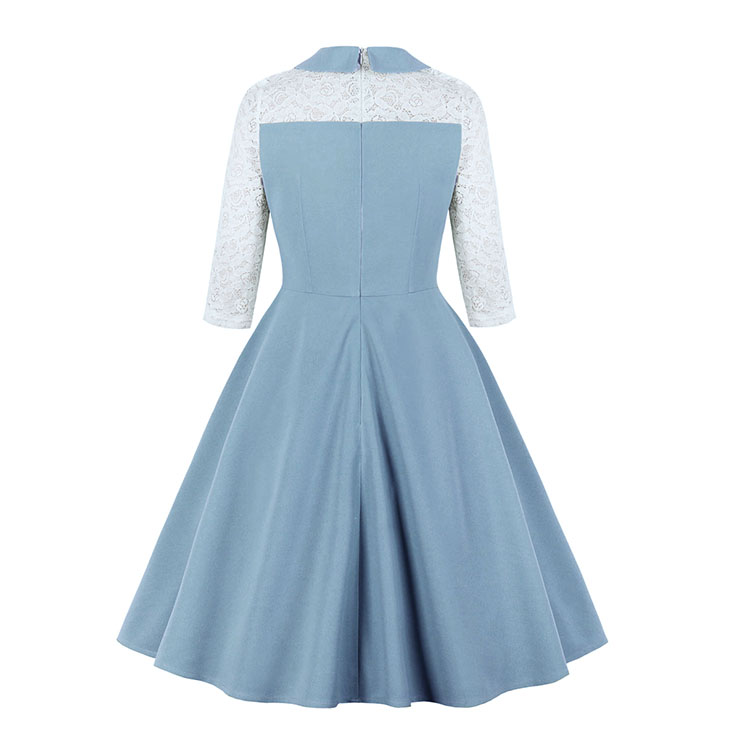 Elegant 3/4 Sleeve Dress, Retro Dresses for Women 1960, Vintage Cocktail Party Dress, Fashion Casual 3/4 Sleeve Office Lady Dress, Retro Party Dresses for Women 1960, Vintage Dresses 1950