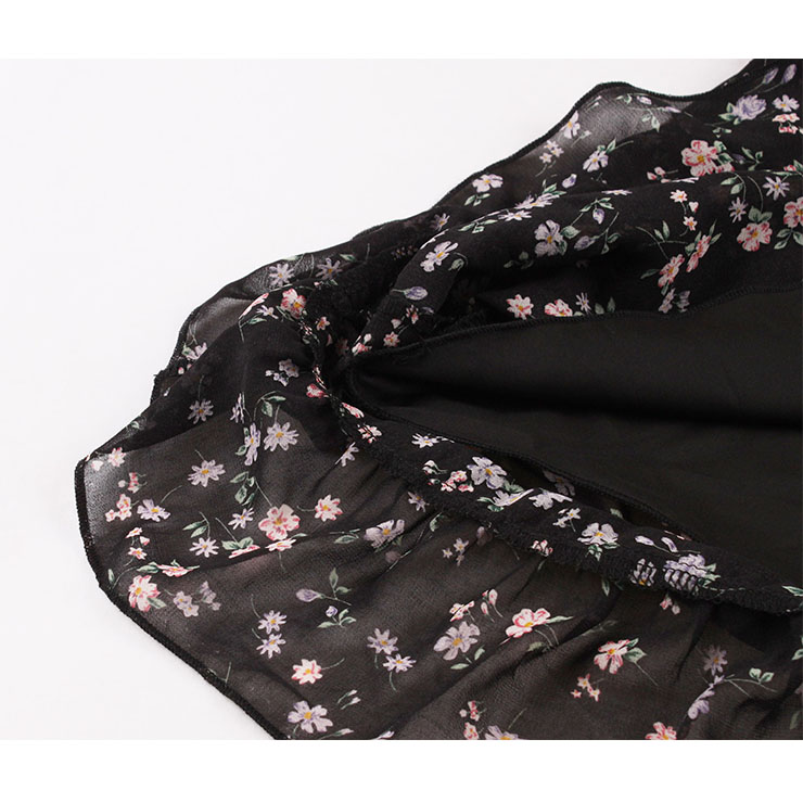 Retro Floral Print Dresses for Women 1960, Vintage 1950