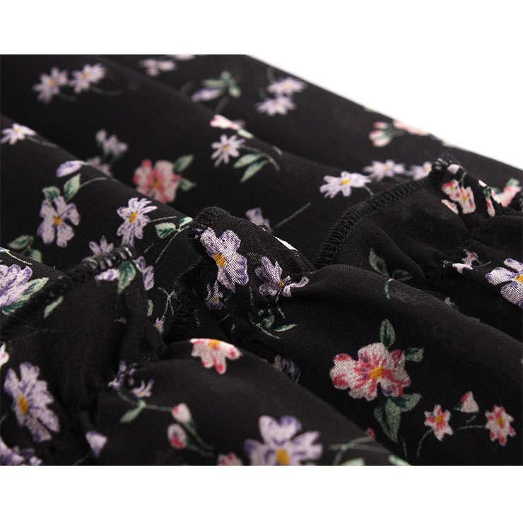 Retro Floral Print Dresses for Women 1960, Vintage 1950
