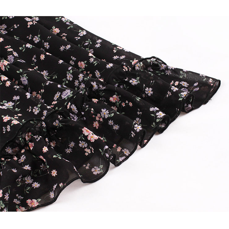 Retro Floral Print Dresses for Women 1960, Vintage 1950