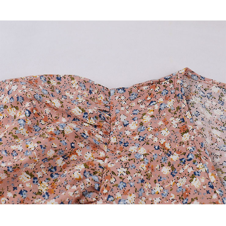Retro Floral Print Dresses for Women 1960, Vintage 1950