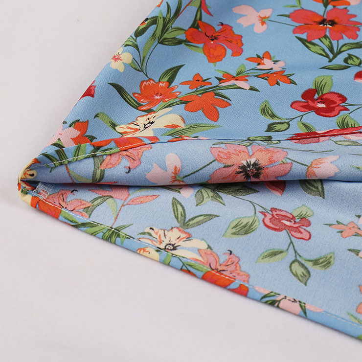 Retro Floral Print Dresses for Women 1960, Vintage 1950