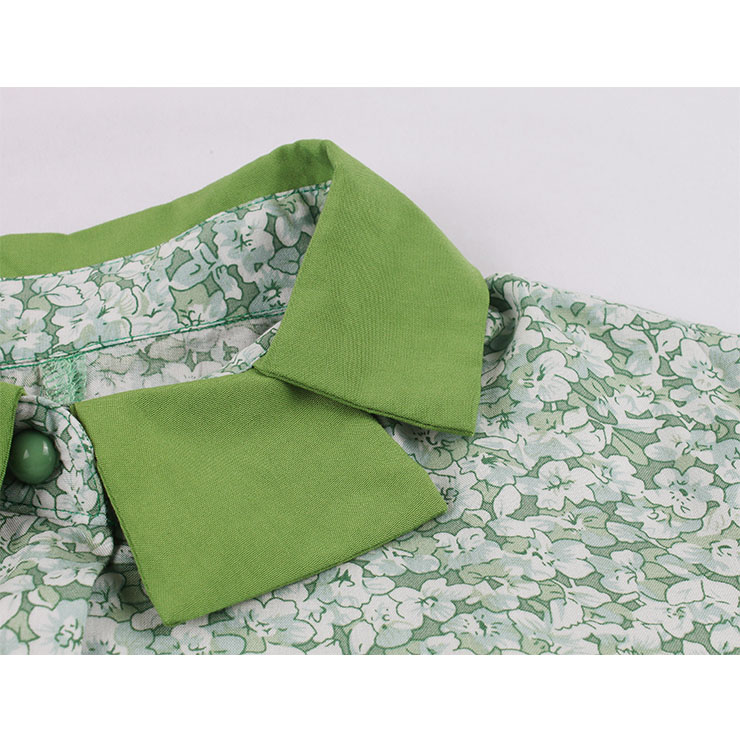 Retro Floral Print Dresses for Women 1960, Vintage 1950