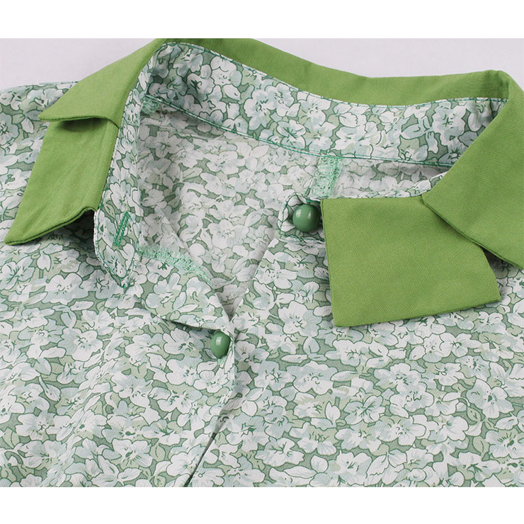 Retro Floral Print Dresses for Women 1960, Vintage 1950