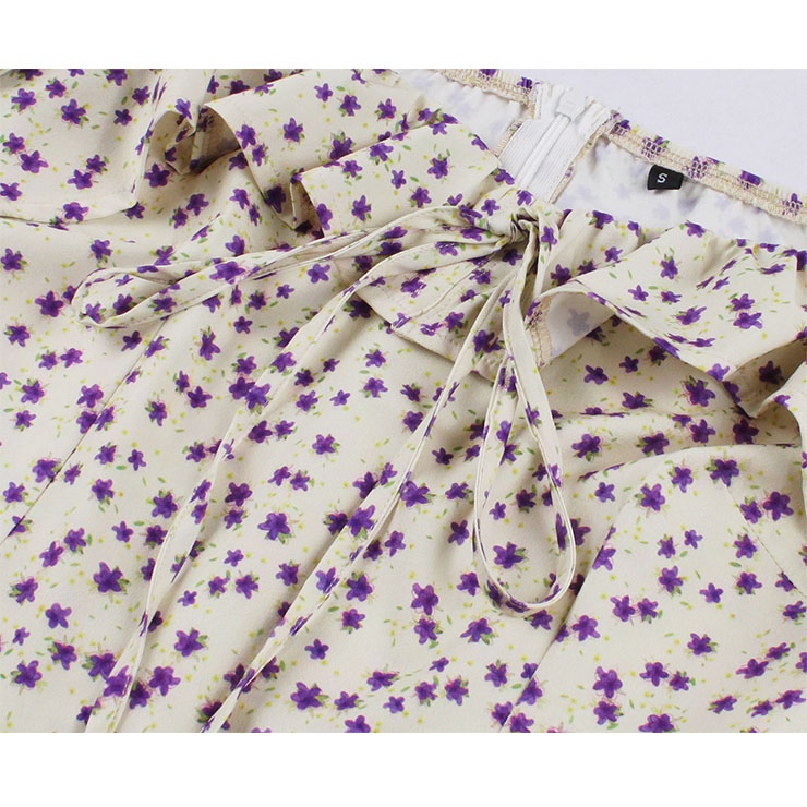French Maiden Dresses, Floral Print Summer Swing Dress, Retro Dresses for Women 1960, Vintage Dresses 1950