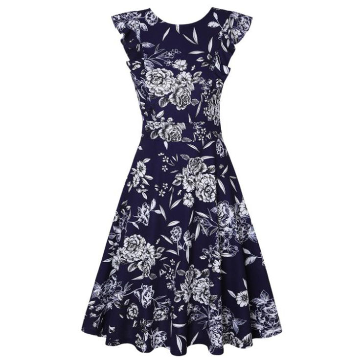 Retro Swing Dress, Retro Dresses for Women 1960, Vintage Dresses 1950